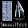 150Pcs Reusable Full Cover Nail Tips Transparent Space Nail Forms NEW French Tip Forms  Nail Art