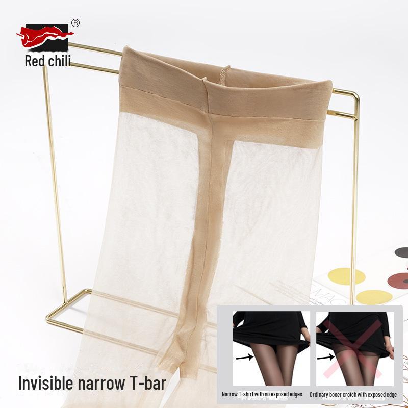 Ультратонкие черные шелковые женские чулки Red Pepper большого размера - прочные, не зацепляющиеся, высокопрозрачные, узкие колготки с Т-образным шаговым швом