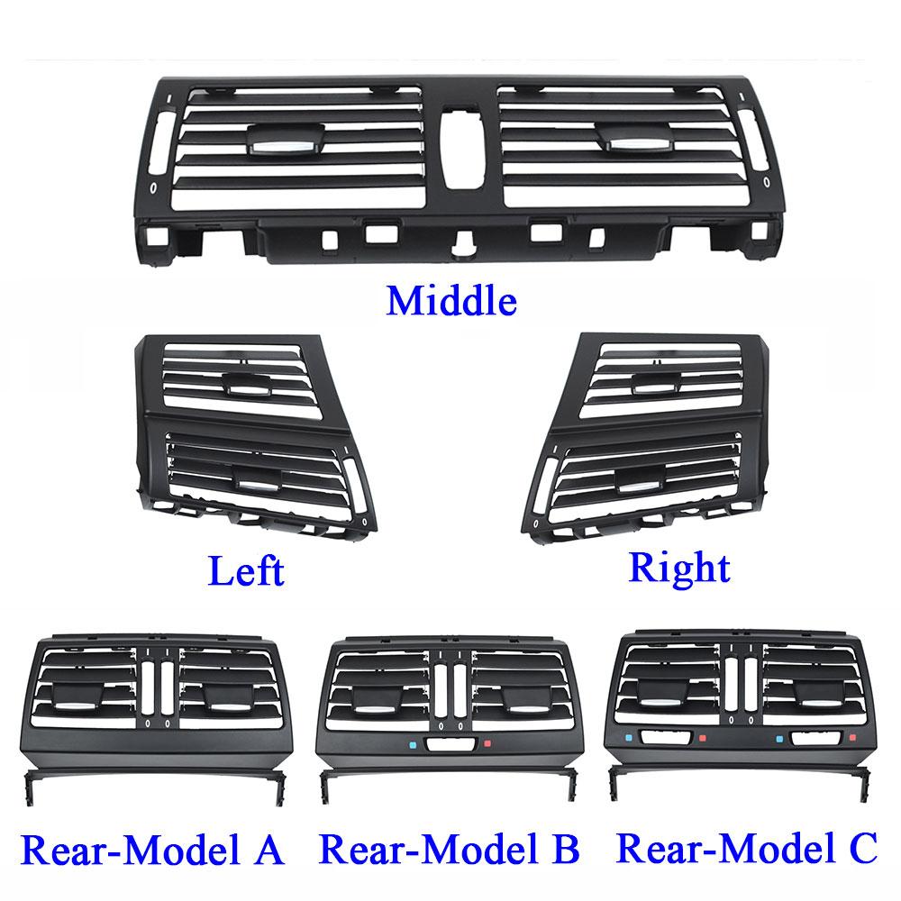 Interior Dash Front Center Left Right Air Conditioner Panel Rear AC Vent Grille Outlet Cover For BMW X5 X6 E70 E71 E72