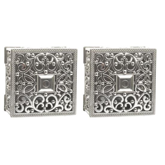 Винтажная шкатулка для украшений с ажурным узором, пластиковая коробка для конфет с золотым/серебряным покрытием, коробка для подарков на свадьбу/вечеринку, для колец, серег, ожерелий, принадлежности для девичника, дня рождения