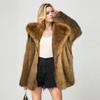European & American Autumn/Winter Fashion: Mid-Length Imitation Fur Coat
