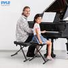 Pyle Piano Bench, a Versatile, Height-adjustable, Foldable, Padded Keyboard Chair with a Comfortable Seat. Features Include Four Non-slip Pads, Folds