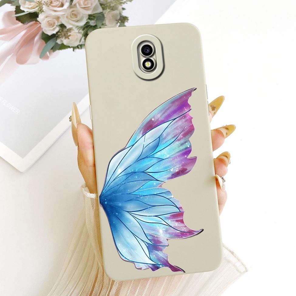 Clear For Samsung J7 Pro J730G Cover For Samsung Galaxy J7 2017 Case J730F Cute Cat Fashion Butterfly Funny Painted Casing