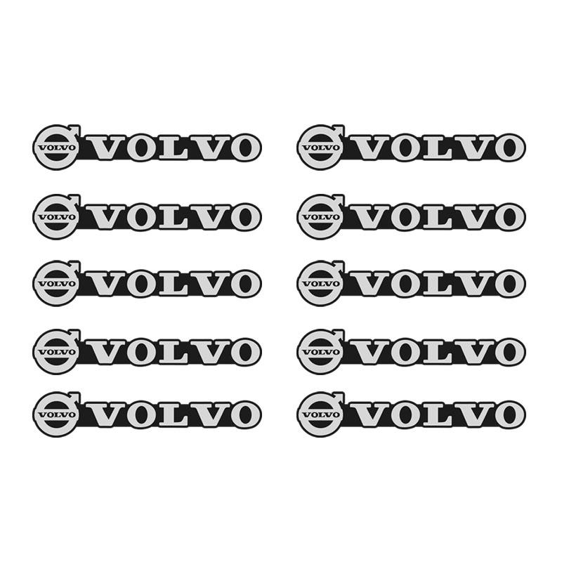4pcs 3D aluminum speaker stereo speaker badge emblem Sticker for Volvo XC40 XC90 V40 V90 V60 XC60 S80 S60 S90 C40 V70 XC70