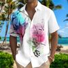 New 2025 Summer Shirt Hawaii Short-sleeved Shirt 3D Printed Animal Bird Men's and Women's Beach Travel Casual Oversize Shirt