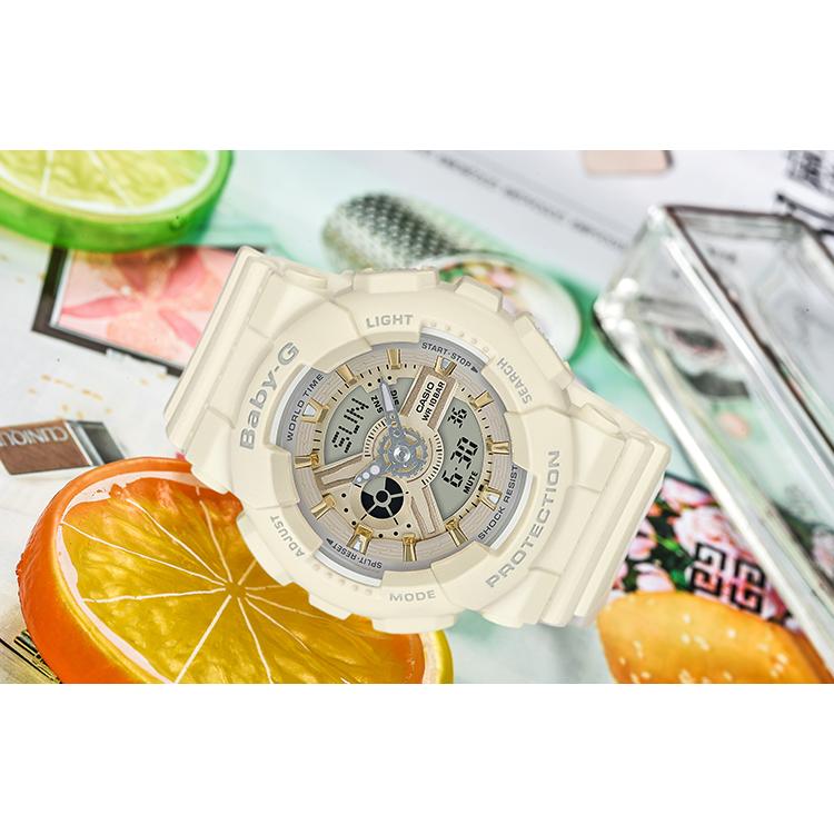 Casio Женские часы BABY-G Белые BA-110GA-7A2PR BA-110GA-7A2PR