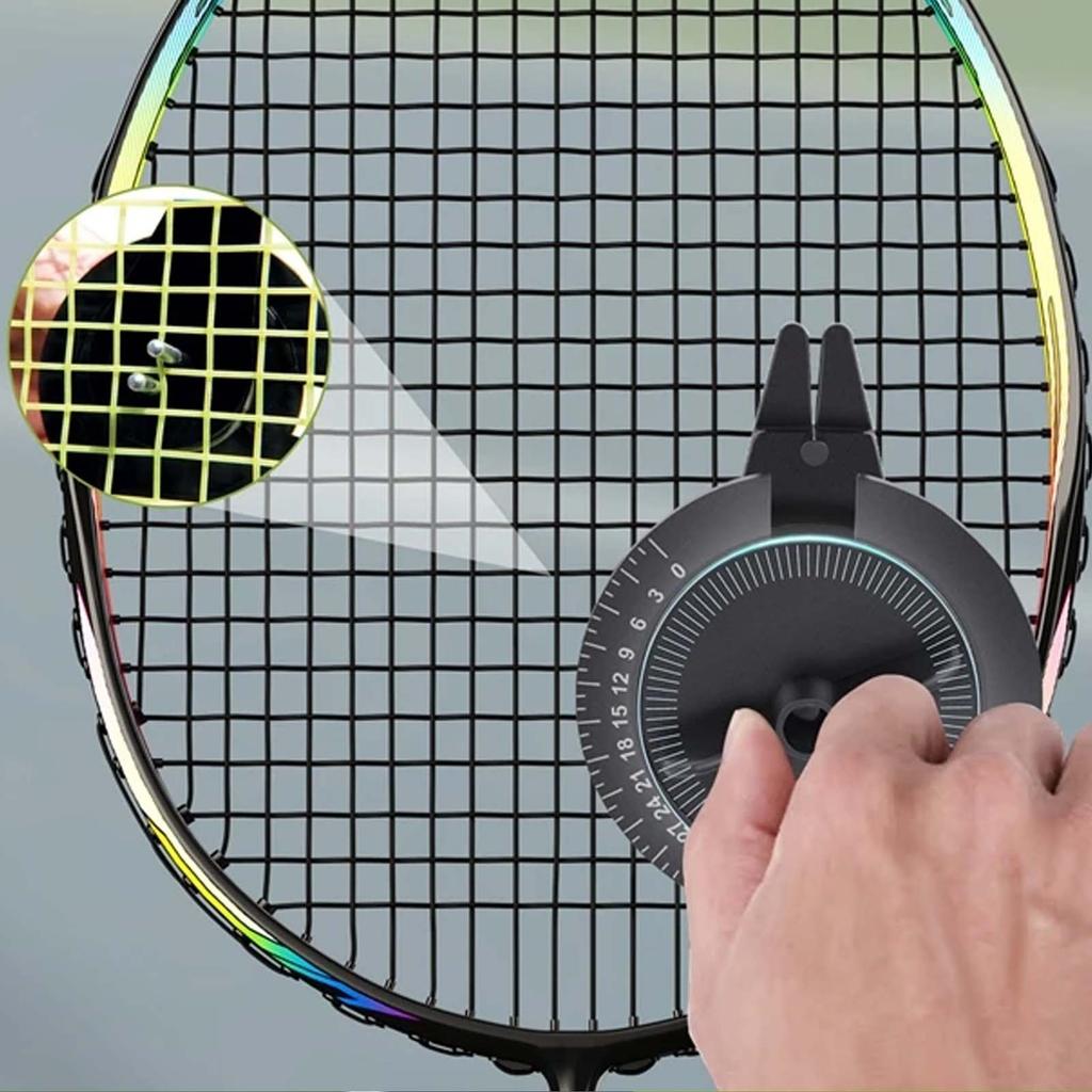0-42LBS Badminton Racket Pressure Meter, Tennis Racket Stringing Tension Calibrator
