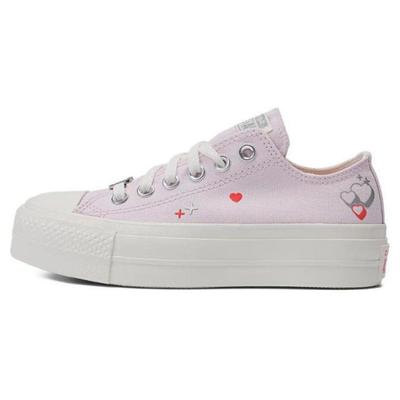 Chuck Taylor All Star Lift Platform Low Y2K Heart Женские кроссовки Фиолетовый Lilac-Daze Egret A09115C