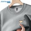 Jeanswest Men's Cat Cartoon Crew Neck Sweatshirt