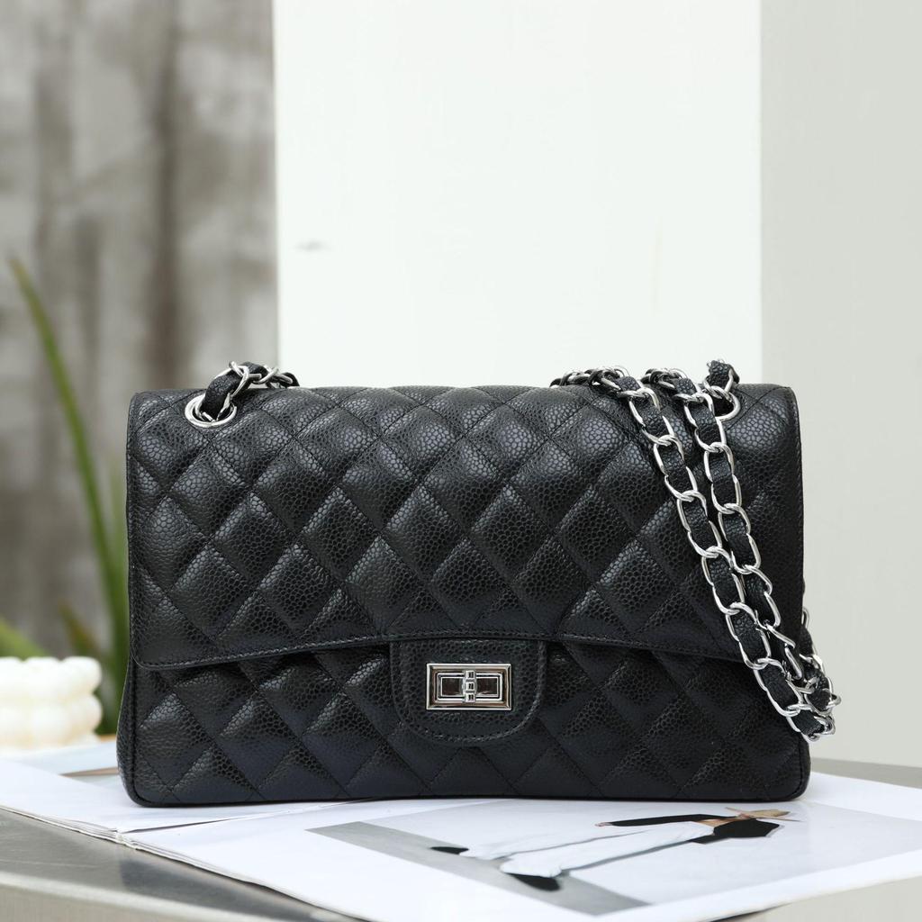 Женская сумка-мессенджер 2025 года из натуральной кожи с бриллиантами и икрой — ретро, универсальная сумка-подмышка и сумка-мессенджер