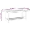 VidaXL Coffee Table 110x55x45 Cm Bamboo, Side Table, End Table, Accent Table, Living Room Table, Center Table, 366474