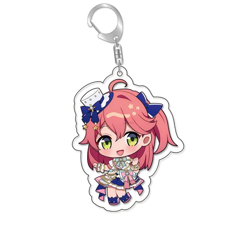 Lovelive Vtuber Накири Аямэ Сираками Фубуки Минато Аква Гавр Гура Милый Мультяшный Брелок Каваии Брелок Части для Сумки и Модный Подарок