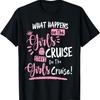 Что происходит в круизе, остается в круизе. Футболка для девичника.