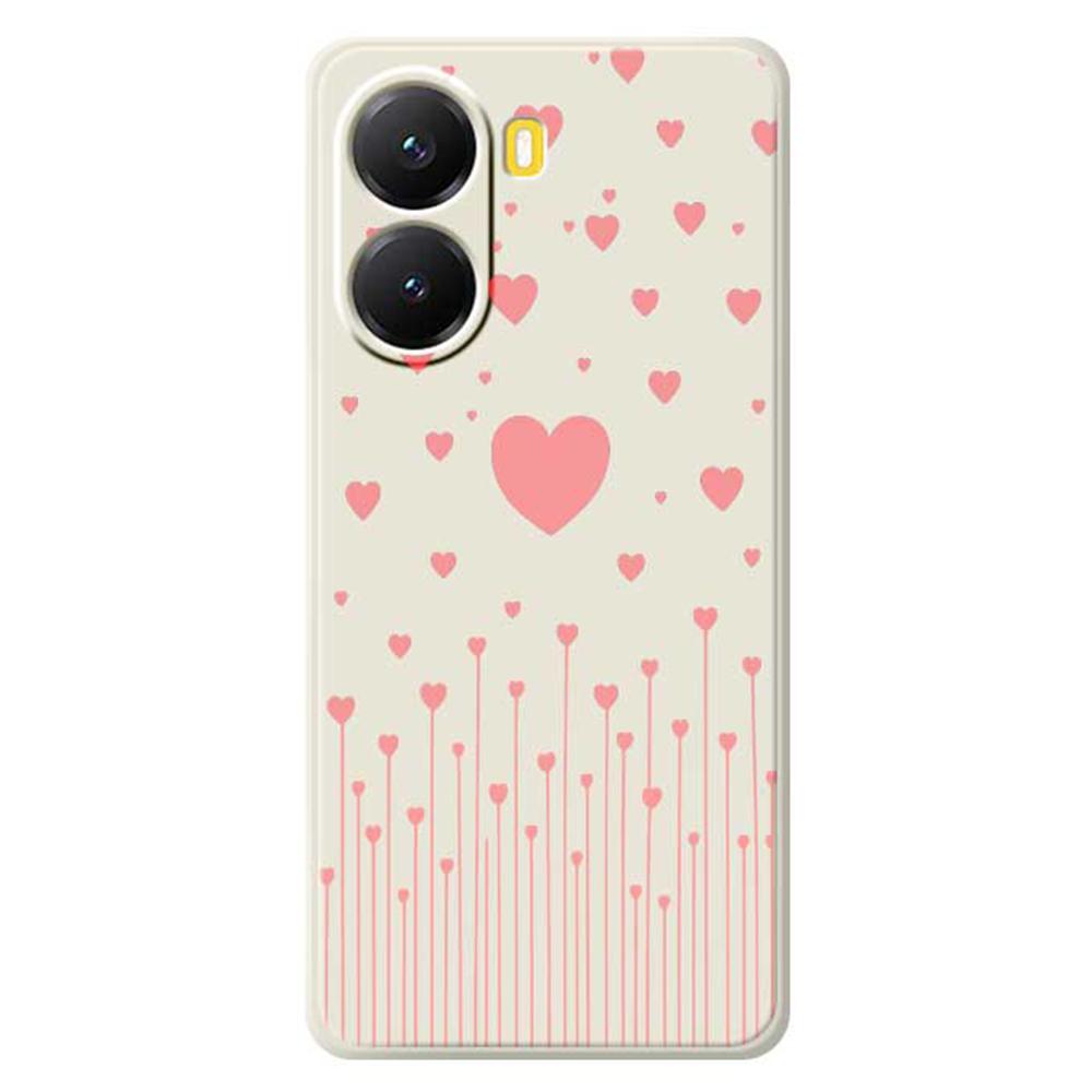 For Xiaomi Redmi Turbo 4 5G/Poco X7 Pro 5G Case Pink Love Pattern Printing Straight Edge TPU Phone Back Cover