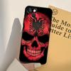 Чехол для телефона с орлом, флаг Албании, для iPhone 17 16 15 13 11 12 14 Pro Max mini XR 16e 15 16 Plus 17 Air, Полное покрытие