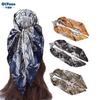 90cm Large Square Scarf For Spring And Summer Fashion, Versatile And Stylish, Printed Silk Scarf For Women'S Decoration, Paired With Shawl Scarf