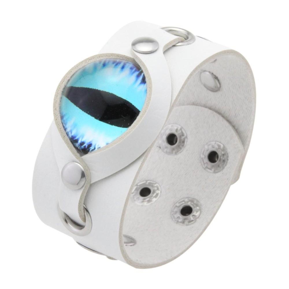 Stainless Steel Eyes Choker Bracelet Woven Design Goth Necklace Alternative Fashion