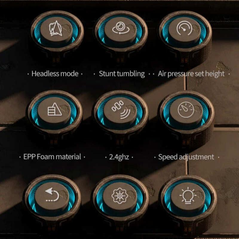 New Remote Control Aircraft 2.4G Fighter Gravity Sensor Helicopter Glider with Light EPP Foam Fighter Fixed Wing Quadcopter Boys Children Gift Toy