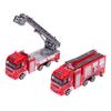 1 Piece Kid Toy Alloy Fire Truck 1:32 Simulation Firefighting Diecast Rescue Vehicle Fire Ladder Engineering Car Model