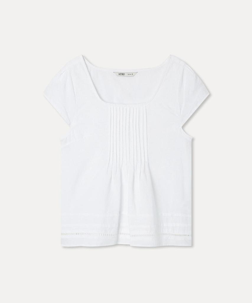 Льняная блузка MIXXO с защипами_Miwbwg721G