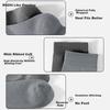 Ruzhi Men's Socks, Summer 100% Pure Cotton Mid-Calf Socks, Odor-Resistant, Breathable, Seamless, Anti-Pilling Business Long Socks