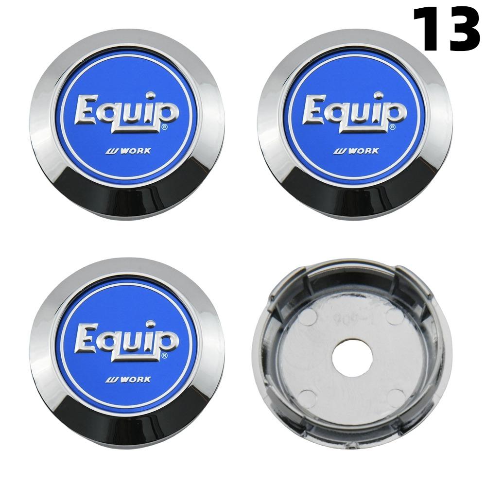 4PCS 64MM OD / 60MM ID Cap For Rims WORK EMOTION EQUIP MEISTER VS Emblem Wheel Center Cap Sport Car Logo Wheel Cover Hub caps
