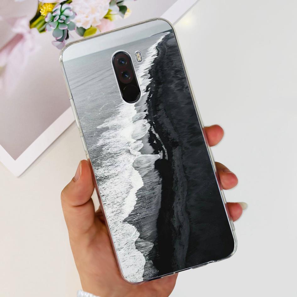 6,81" Чехол для Xiaomi Mi Pocophone F1 Силиконовая задняя крышка Модный ТПУ чехол для телефона Для Xiaomi Poco F1 Чехлы PocofoneF1 Мягкий бампер