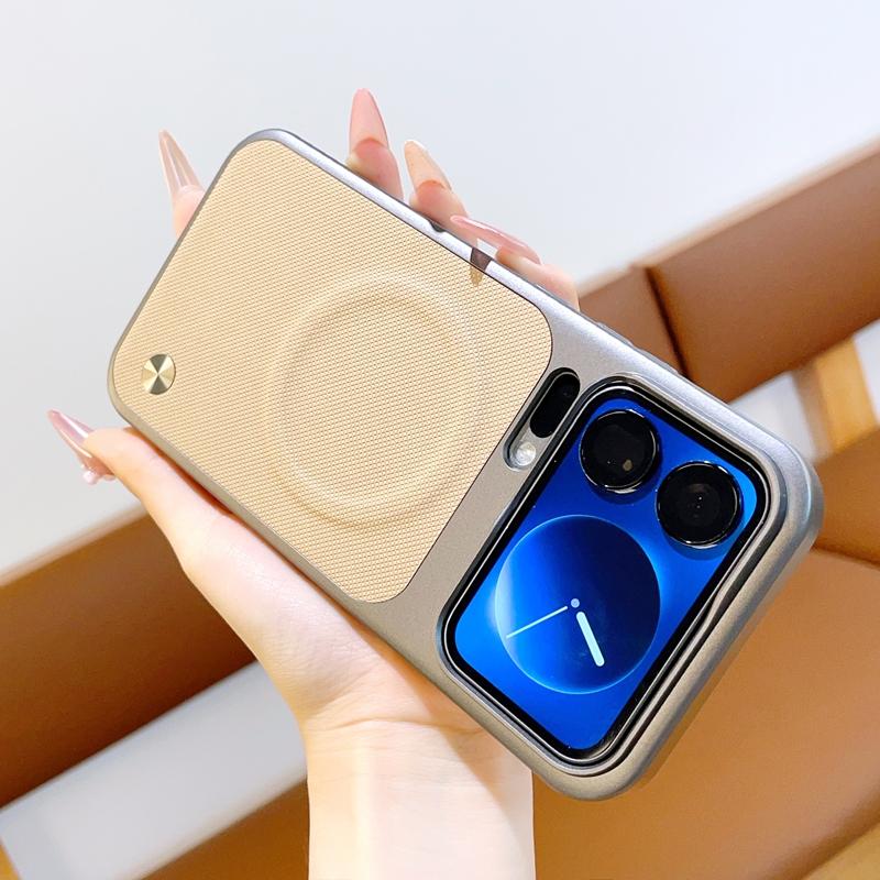 For XiaoMi Mi 17 Pro Max Phone Case Magnetic Wireless Charger PC Hard Shell Protective Leather Back Cover