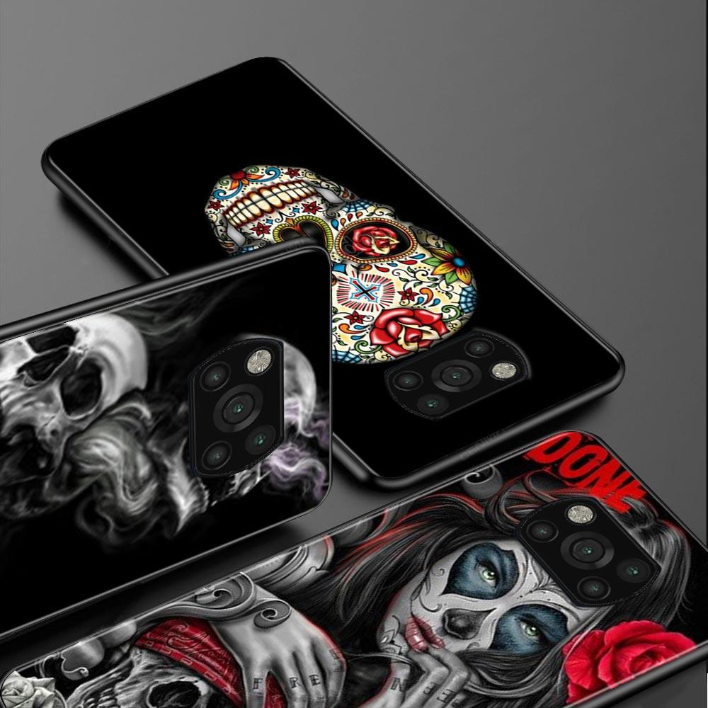 Ужасный чехол со скелетом черепа для Mi POCO X3 F3 GT Note 10 Pro Lite, чехол для Poco X3 NFC M3 Pro M3 F3 F1 Caso для Xiaomi CC9 Pro