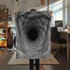 1 шт. Визуальные эффекты Печатное фланелевое одеяло, Высокое качество, Удобное для всех сезонов, Домашний декор, Тепло и комфорт
