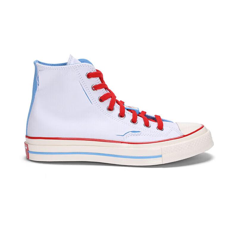 Converse CHUCK TAYLOR Износостойкие Высокие Кеды Унисекс Белый Синий A04283C