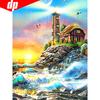 Diamond Painting Landscape Lighthouse Full Round Rhinestone Picture Embroidery Sale Diamond