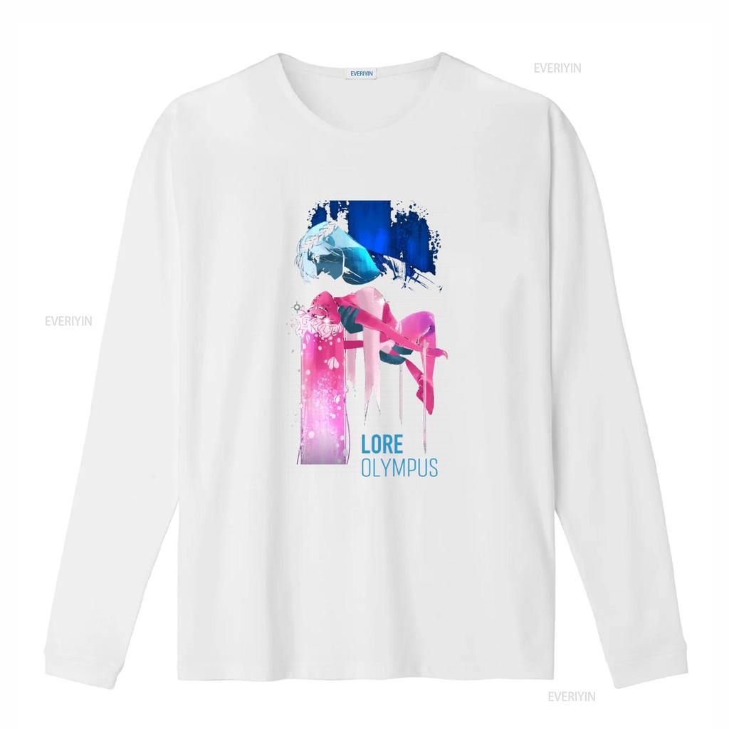AOL Lore Olympus Аид Персефона Принт Свободный крой Футболка для девочек винтажная Стирка дизайнерская одежда с принтом удобная