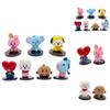Bts Bt21 7 шт./набор Фигурки-украшения для детского монитора Топпер для торта Игрушки Подарок