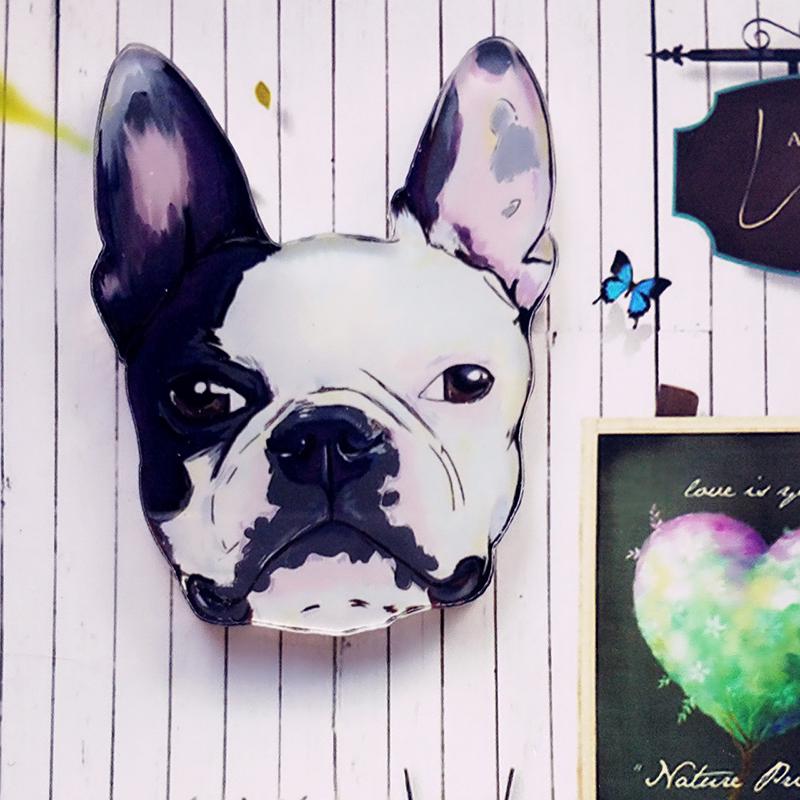 4-5 см популярный милый мультфильм акриловая собака домашнее украшение магнитная наклейка магнит на холодильник