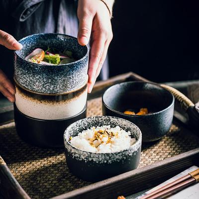 Креативная японская рисовая миска простая маленькая керамическая суповая для дома ресторана приправа завтрак
