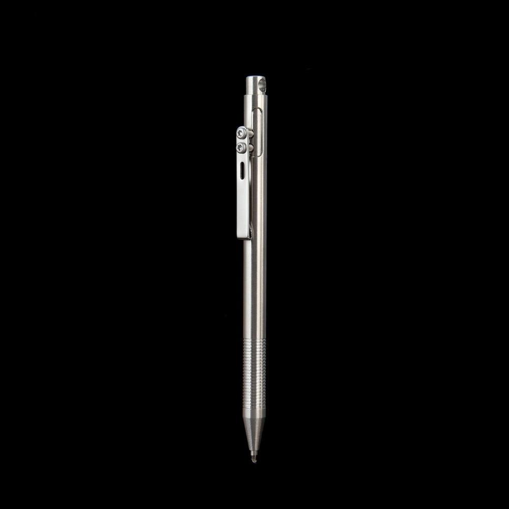 Stainless Steel Retractable Ballpoint Pen Heavy Duty Writing Pen Stationery Gift Pen  School Office