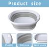 Foldable Wash Basin Plastic Portable Pool Foot Bath Basin Kitchen Fruit Vegetable Washing Basin Footbath Tub Camping Laundry Car Wash Basin