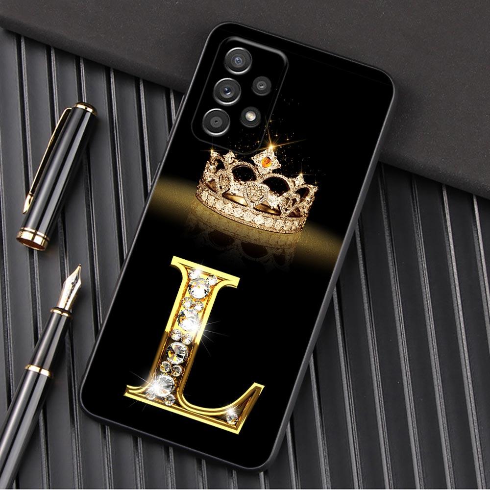 Чехол для телефона с буквами M L E T K J I U для Samsung Galaxy A57 A56 A37 A55 A36 A26 A54 A52 A35 A34 A25 A17 A16 A15 A07 A06 Мягкая накладка