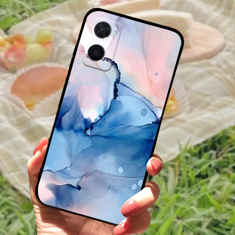 Чехол для OPPO A96 A36 A76 4G, противоударный задний мягкий чехол из ТПУ для телефонов OPPO A96 A36 A76 4G, роскошный черный защитный Fundas