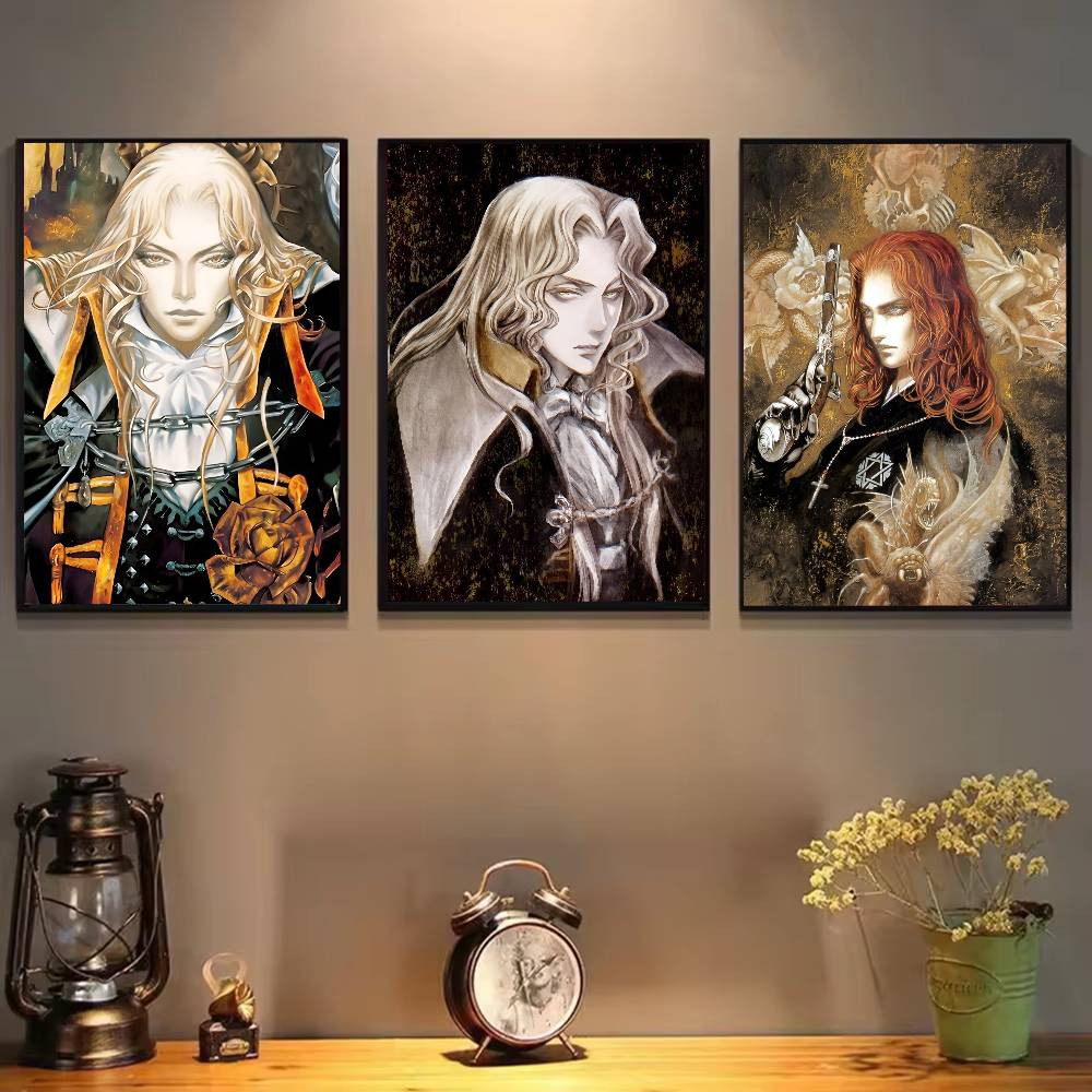 1 шт. Игровой плакат-наклейка Castlevania, водостойкая настенная art для гостиной, спальни, домашнего декора