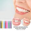 100 Pieces Interdental Brushes Dental Floss Toothpick Orthodontic Braces Brush Tooth Cleaning Tool