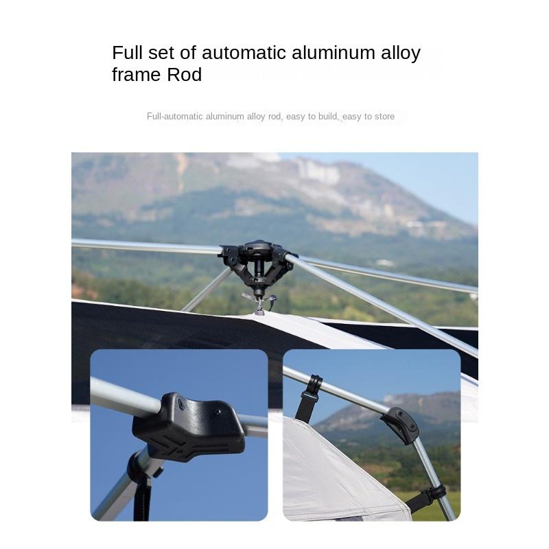 Двухслойная палатка для улицы, оборудование для кемпинга, кемпинга, вилла, больше, чем павильон для людей, толстая и портативная, водонепроницаемая и защита от солнца, дикая природа