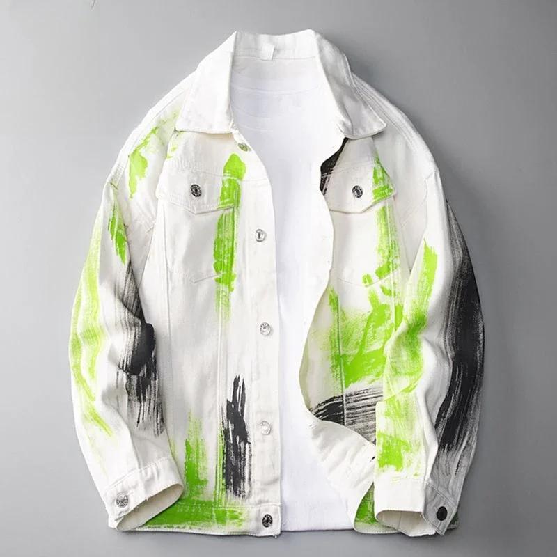 Хип-хоп черные мужские джинсовые куртки мужская джинсовая куртка белая осень верхняя одежда мужская одежда