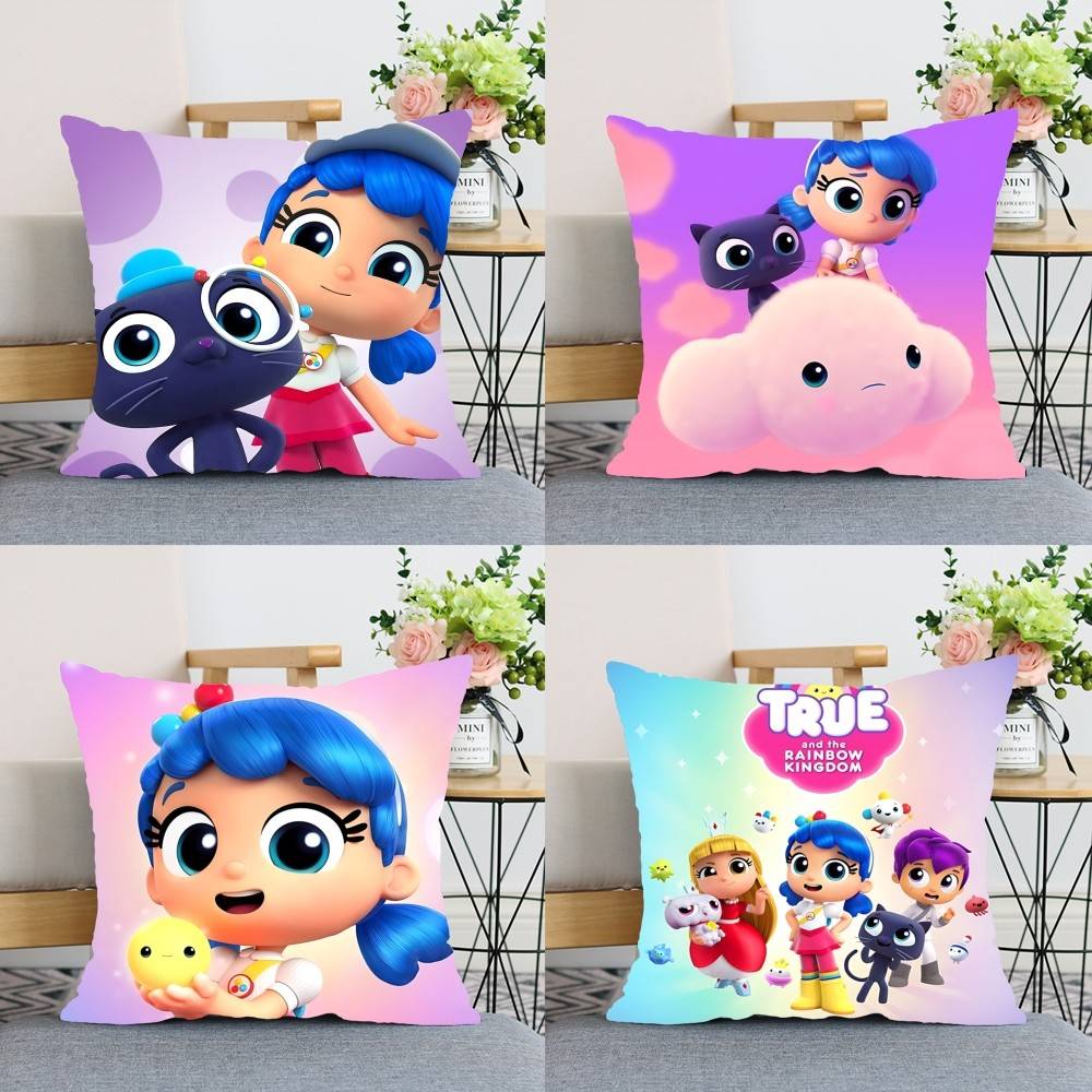 TTrue And The Rainbow KingdomS Throw Pillow Covers Pattern Cushion Cover Suitable For Sofa Bedroom Car Pillow Cover