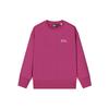 Fila Однотонная толстовка с вышитым логотипом-буквой, модная, простая, с круглым вырезом, длинным рукавом, унисекс, ярко-розовый F11U248201F-RD