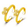 New Black Myth Wukong Golden Hoop Spell Couple Rings, The Same Style As The Male And Female Golden Hoop Rods Couple Rings