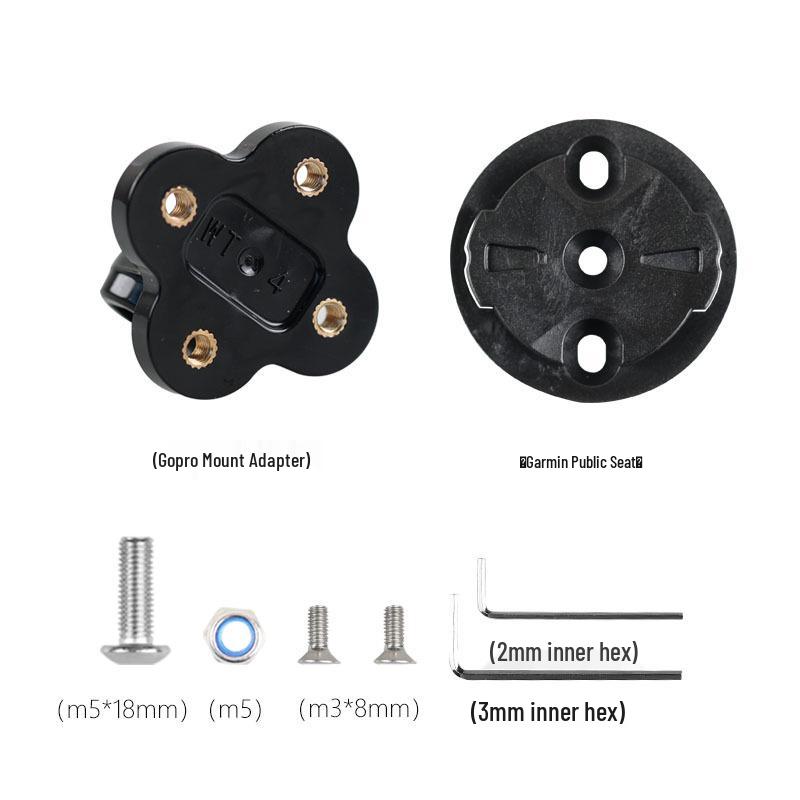 Compatible with Garmin Cycling Mount, Edge Bracket, Headlight, GoPro Adapter, and Integrated Road Handlebar