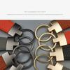 2PCS Durable Metal Buckle PU Leather Key Chain PU Leather Material Exquisite Key Holder  Gift Giving