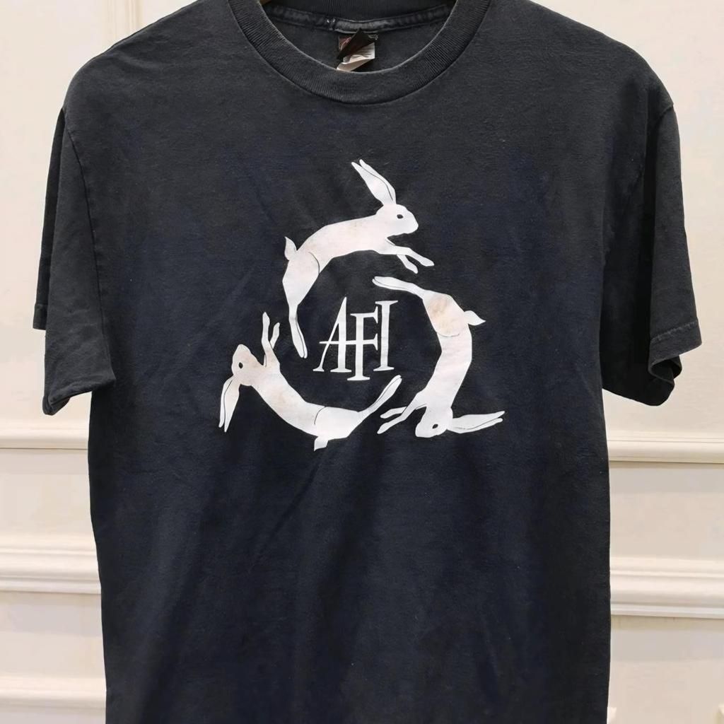 Rare AFI BAnd Cotton Black Short Sleeve shirt Unisex Reprint TU546